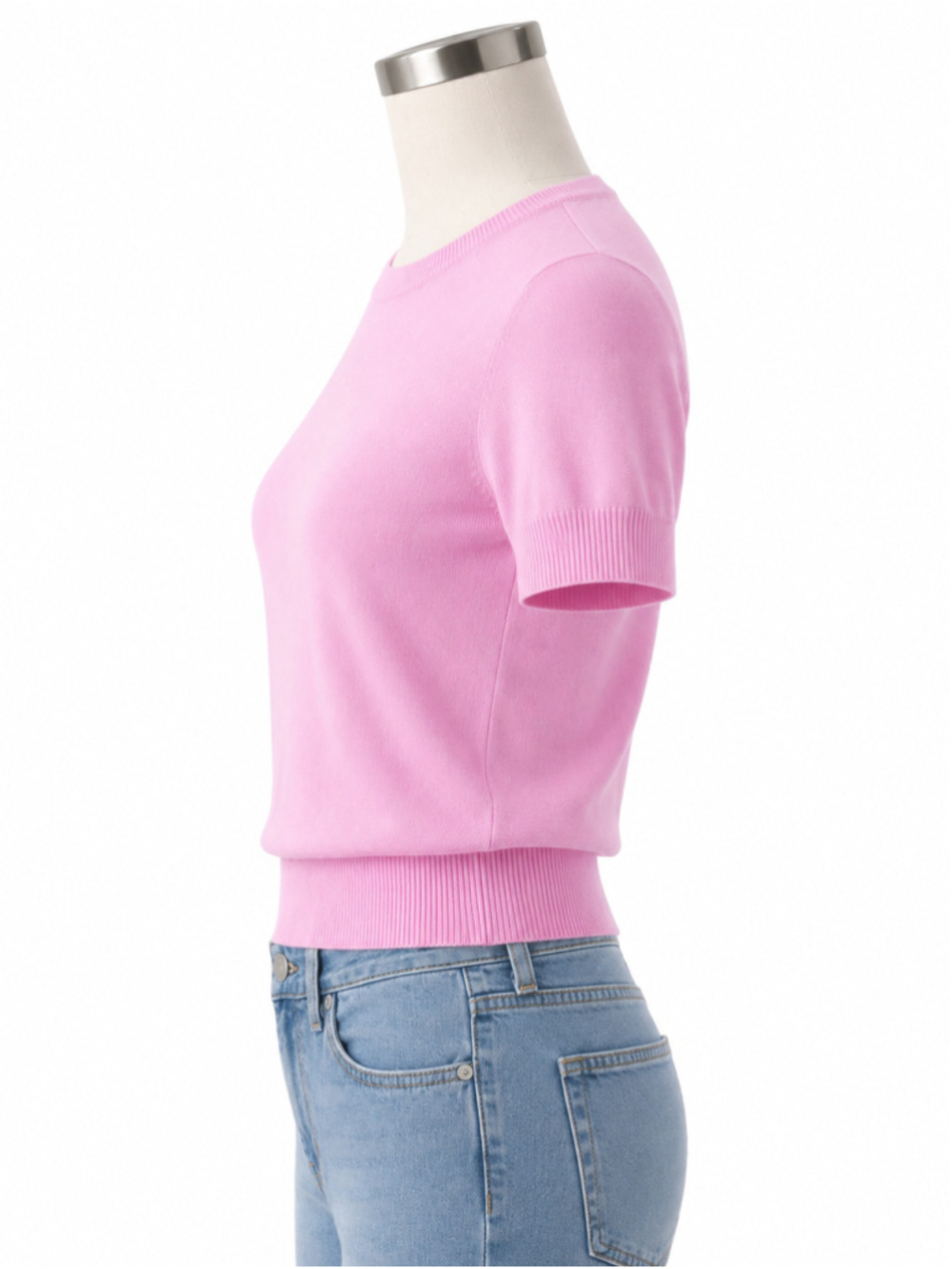 Gap Lightweight Short Sleeve Sweater – Sugar Pink – Size Small - Picture 7 of 11